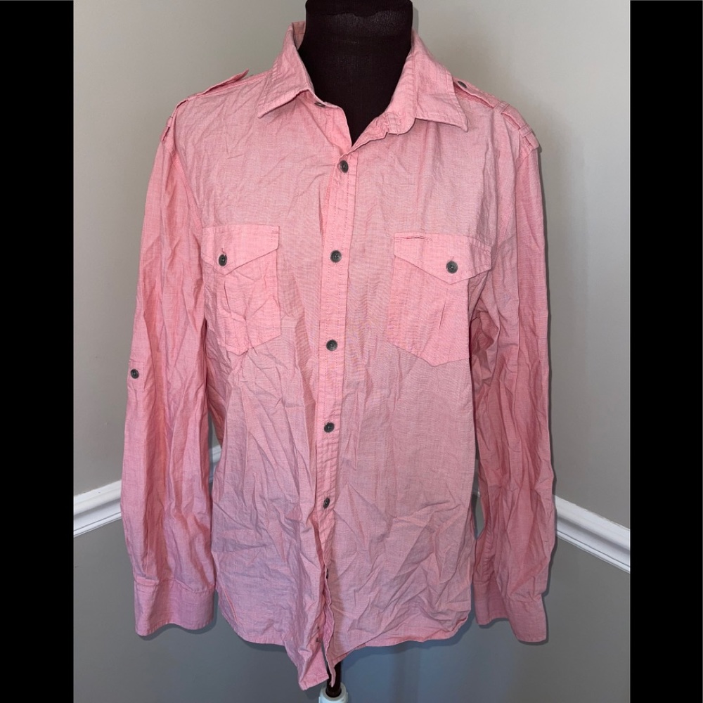 Kenneth Cole Men’s‎ button down Shirt sz L